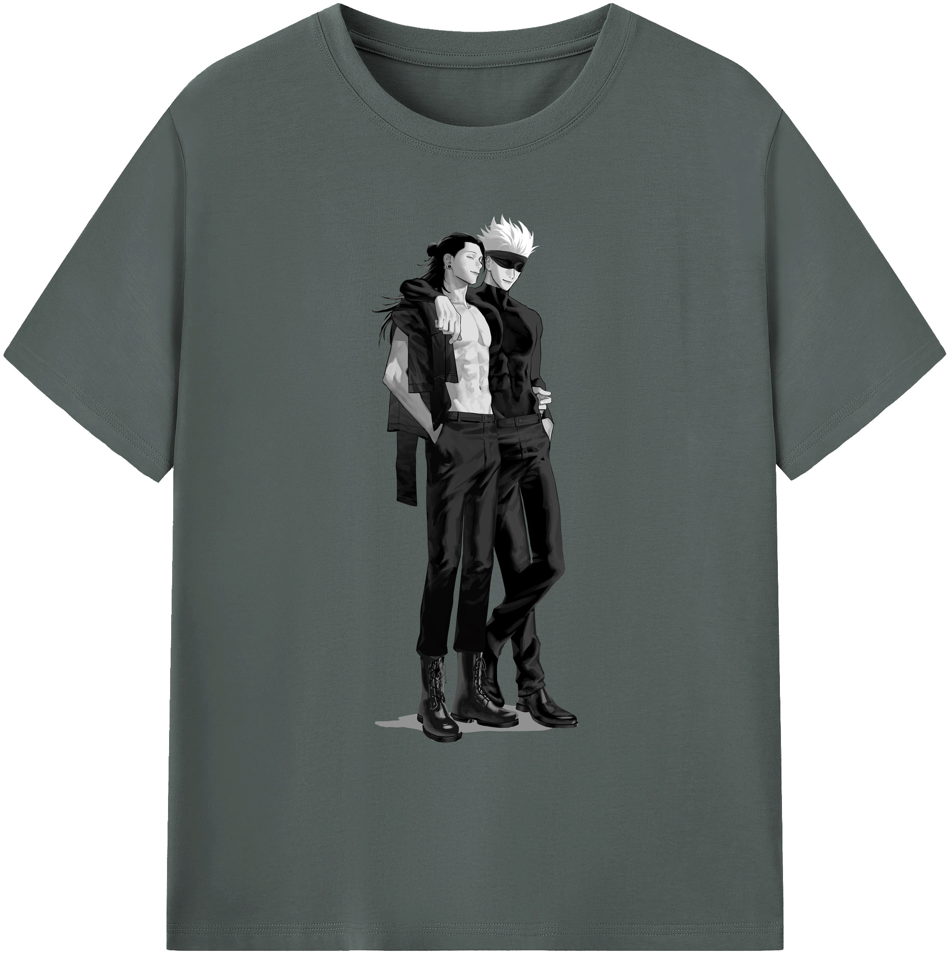 （画像用） 呪術廻戦 Jujutsu Kaisen 綿100％ メンズ半袖Tシャツ｜肌触りやわらか＆通気性